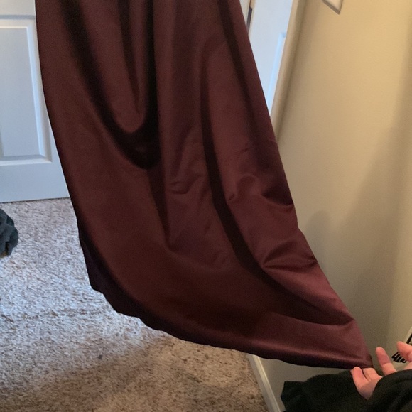 David’s Bridal Floor Length Plum Gown - Picture 6 of 9